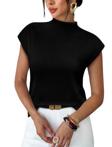 Karen Scott Mock Neck Tops